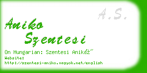 aniko szentesi business card